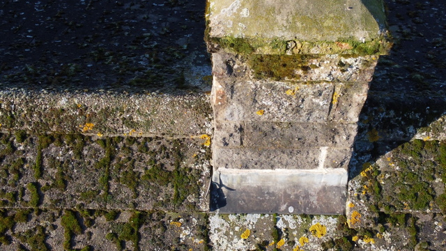 chimney stack aerial photo